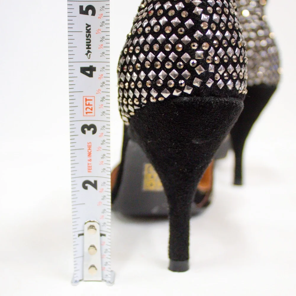Jeffrey Campbell Handmade Ibiza Last Studded High Heels Black Size 7